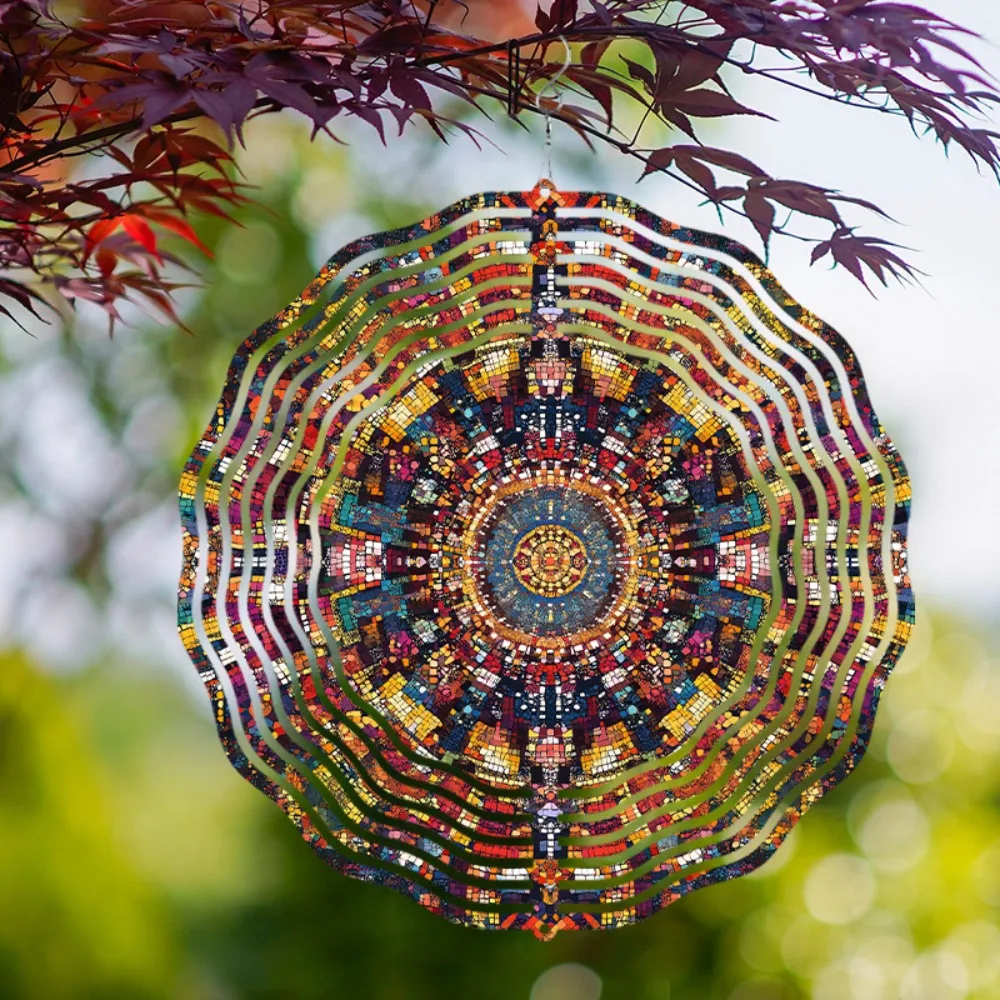 

Metal Wind Chimes Outdoor 10 inch Garden Art Hanging Decor Spring Summer Party Gift