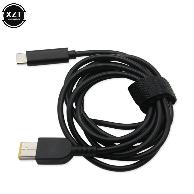 Laptop 3A Fast-charging Power PD Induction Cable USB Type-C to DC Square Port 11 * 4.5 Cable Power Adapter Connector for Lenovo