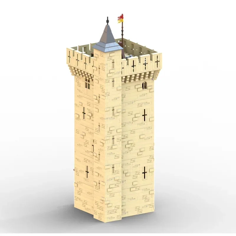 중세 성 모델 Moc 빌딩 블록 남부 프랑스의 휴먼 캐슬 기술 벽돌 DIY 조립 HolidayToys 선물