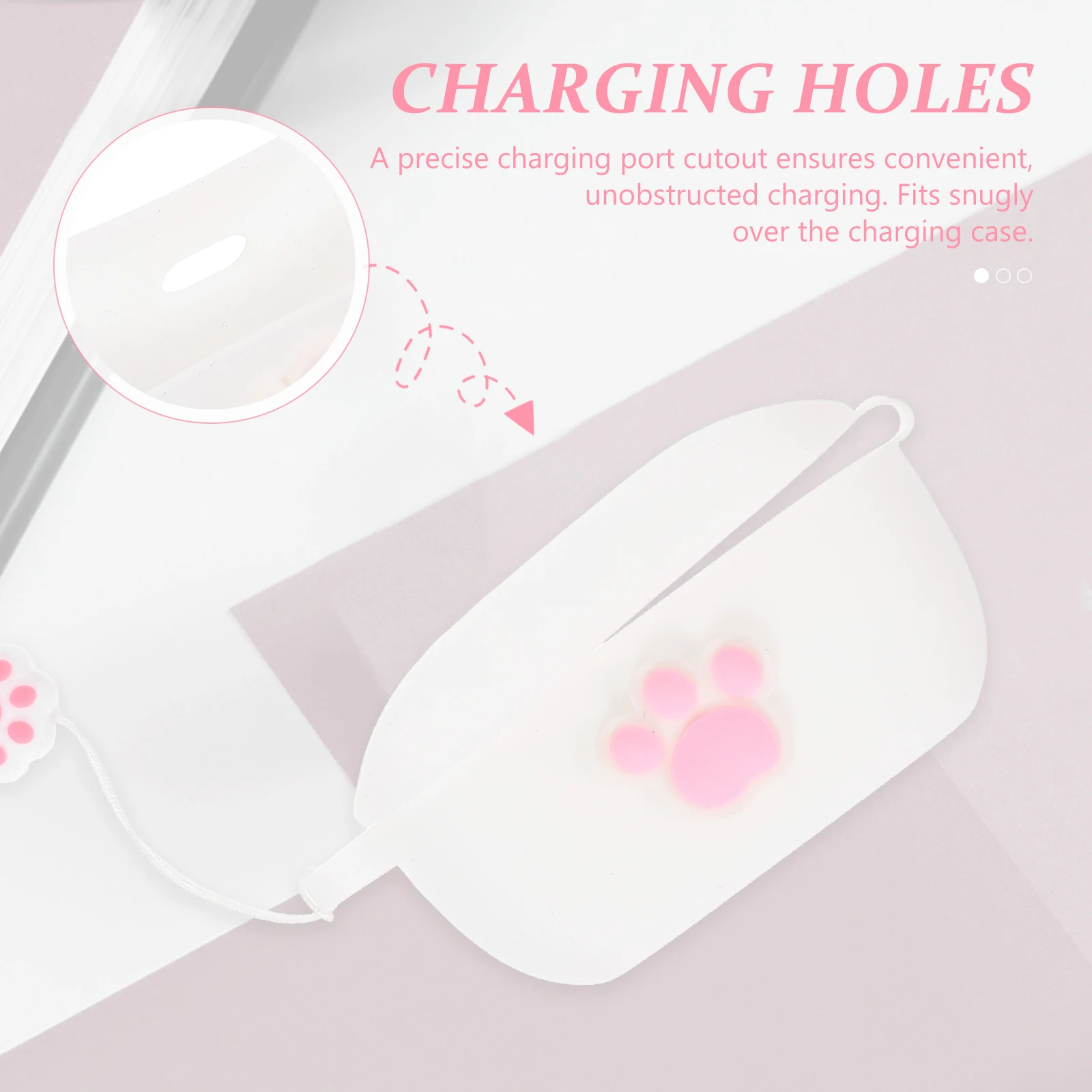 

Solid Material Case Earphone Protective Cover Charging Silica Gel Earbud Headphone Protector