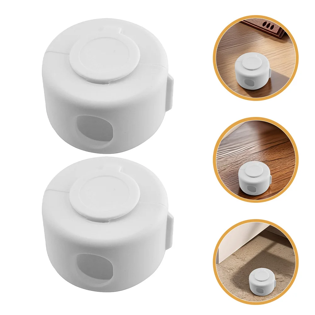 

2pcs Door Handle Protector Child Safety Cover Thickened Silicone Bumper For Kids Baby Proof Home Use White Easy Install
