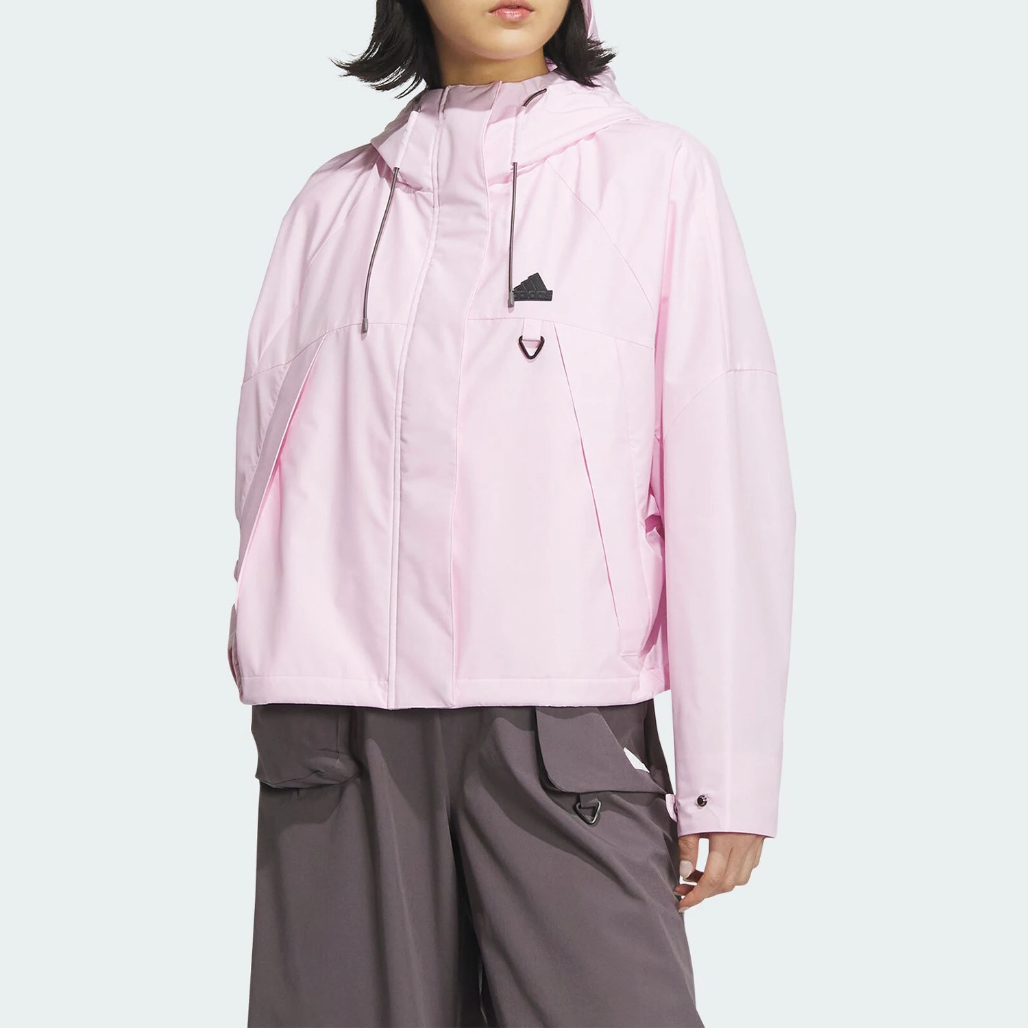 

Adidas genuine 2023 new women's sports and leisure hooded jacket JE8590