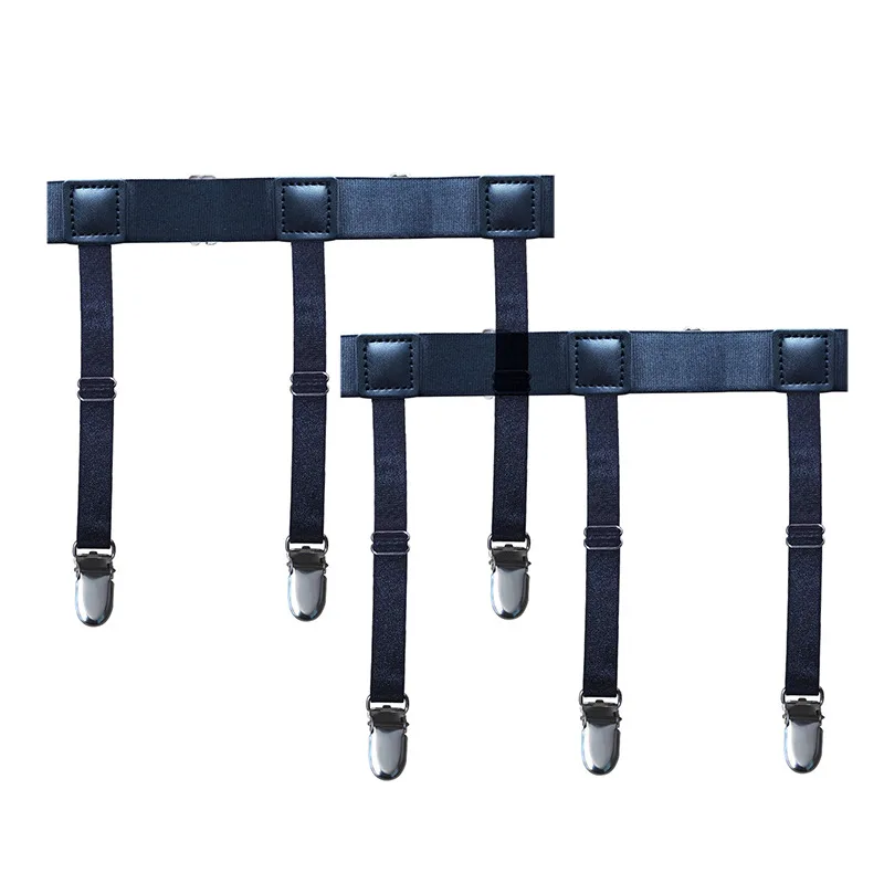 قميص رجالي يبقى الأربطة حزام قابل للتعديل مطاطا حامل القميص الأشرطة إبقاء قميص مدسوس في عدم الانزلاق قميص المدسوس الساق الحمالات #3