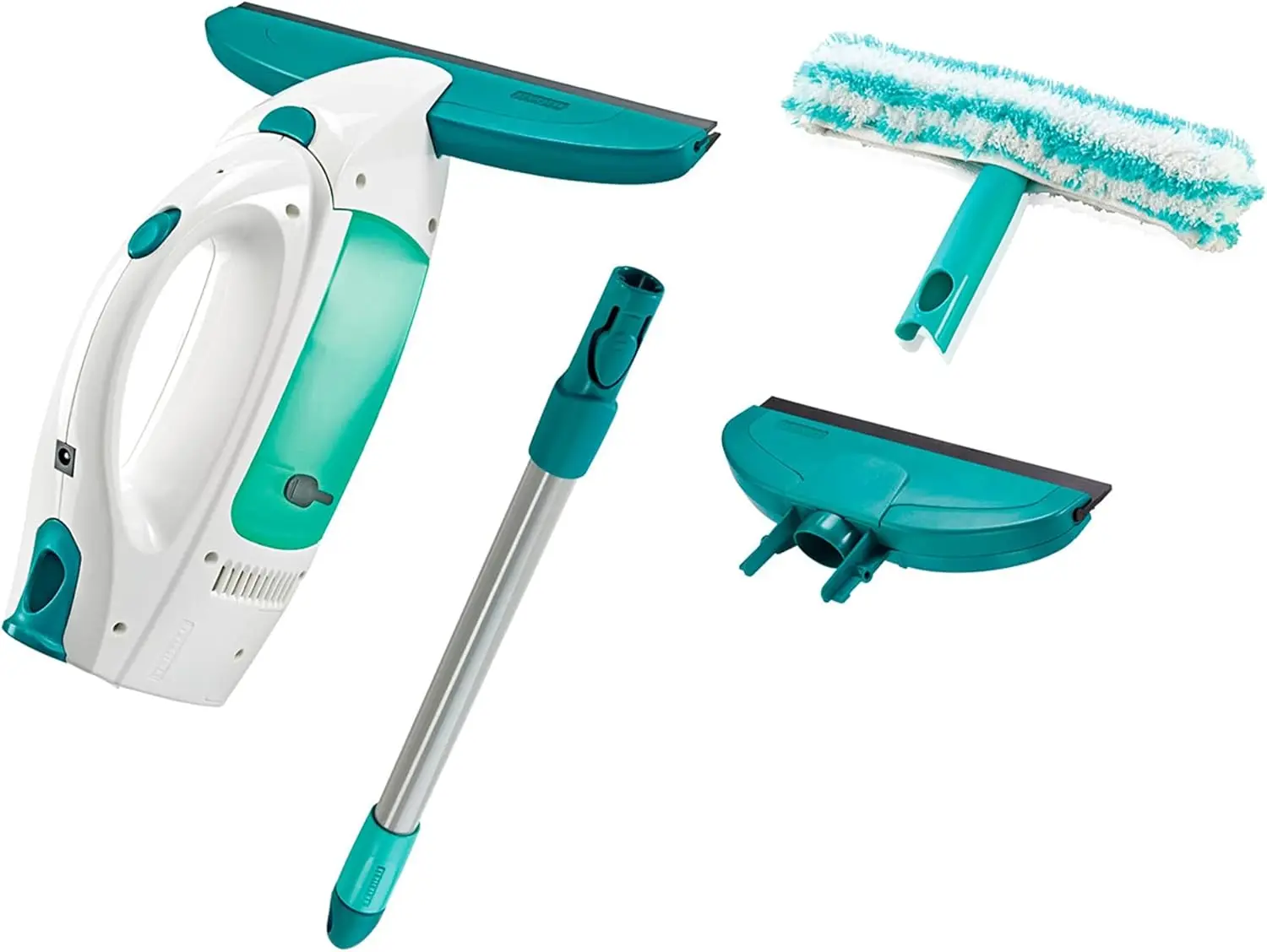 

New Dry & Clean Window Vacuum Cleaner Set with 43cm Handle and Washers, Window Cleaning Kit up to 35 Minutes of Power