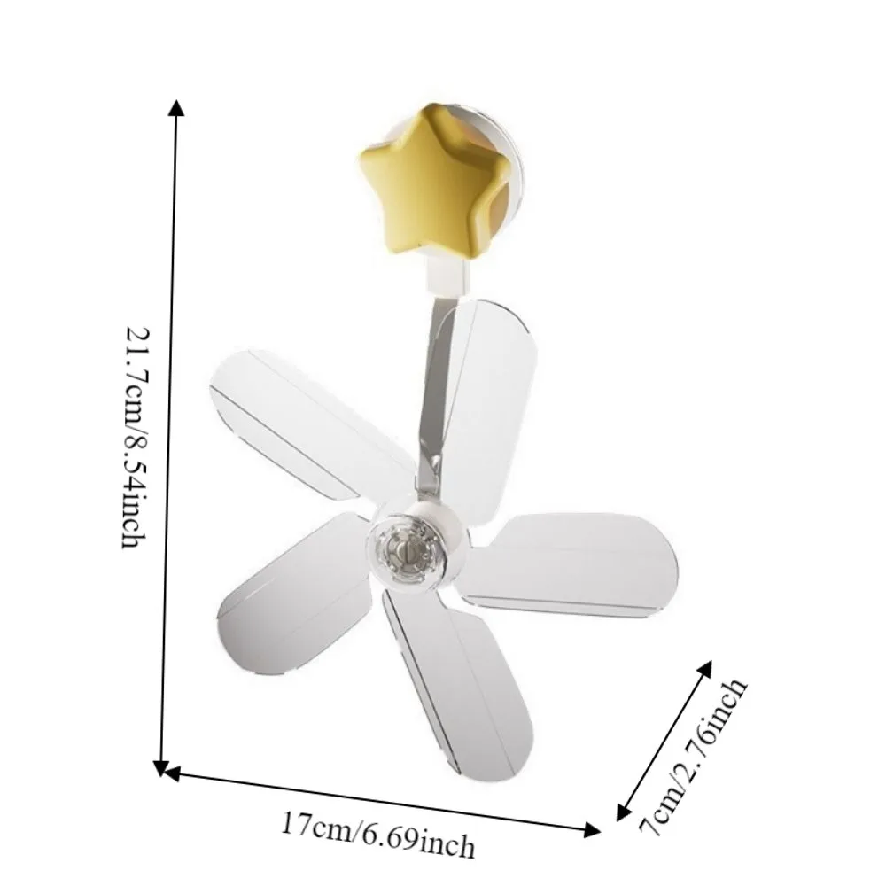 

3PCS Suction Cup Air Conditioning Ventilator Plastic Windmill Shaped Air Conditioner Vent Fan Adjustable Silent