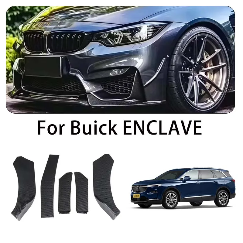 5-Segment Adjustable Front Bumper Lip Splitter Body Kit For Buick ENCLAVE body kits