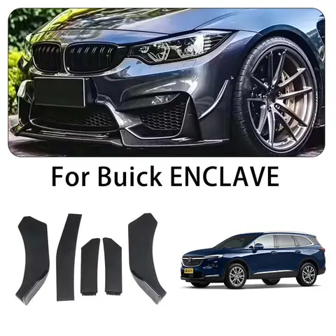 5-Segment Adjustable Front Bumper Lip Splitter Body Kit For Buick ENCLAVE body kits