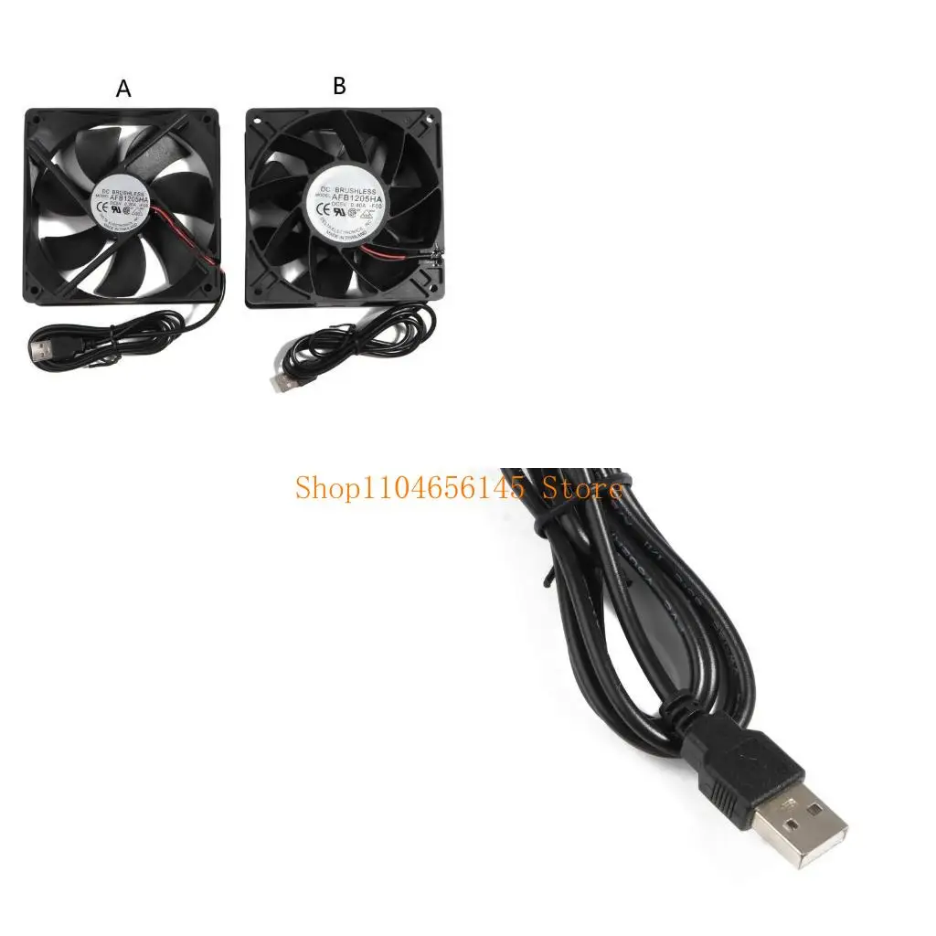 

5asd Quiet CPU Cooling Fan PC Radiator for DIY Cooling Router-Game Accessary USB Fans