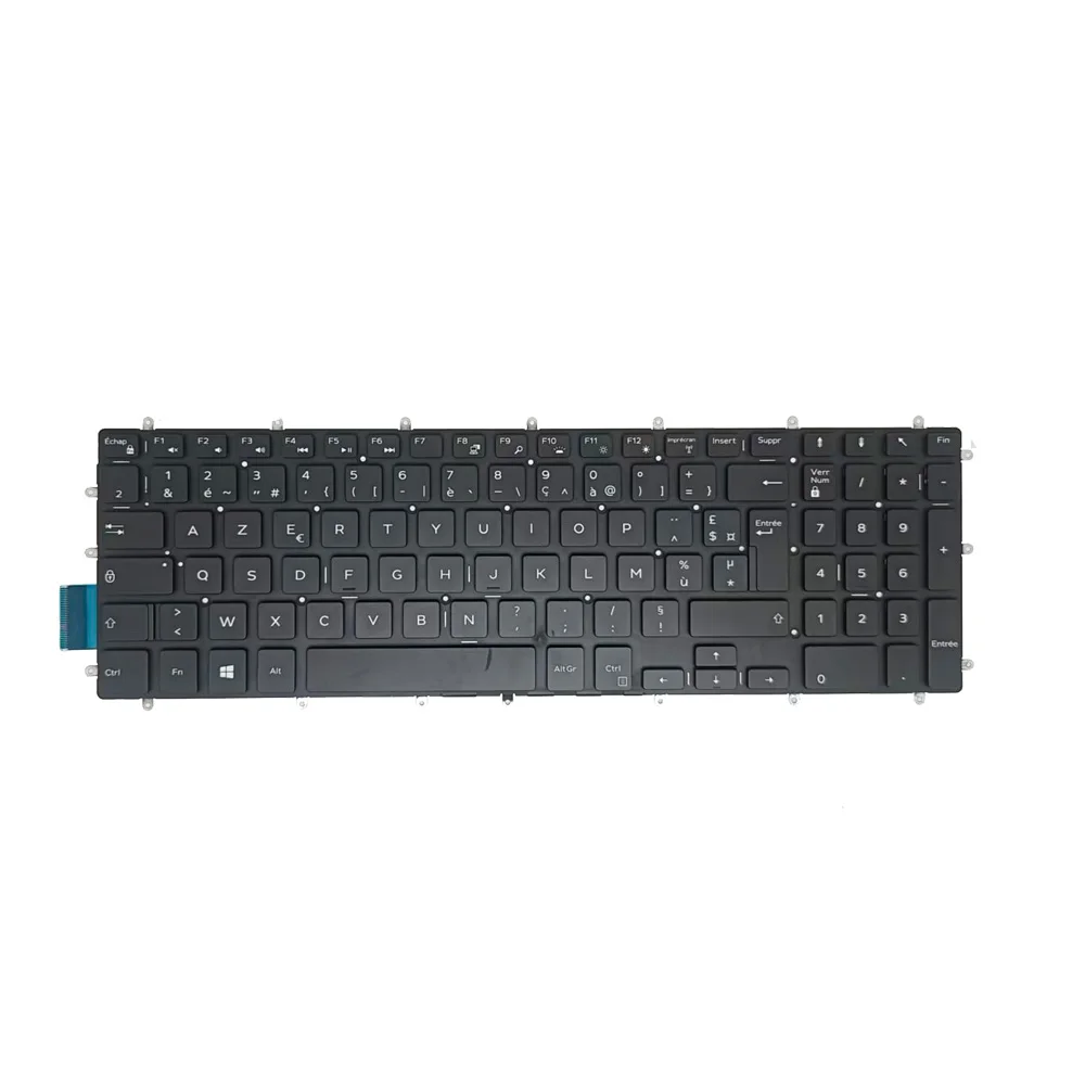 لوحة مفاتيح بإضاءة خلفية فرنسية لأجهزة Dell Inspiron 7566 7577 7587 5775 G3-3579 3590 3779 0R7H22 02J0HC لوحات مفاتيح بديلة