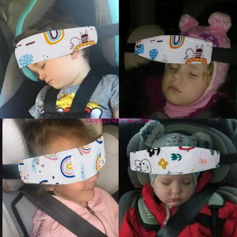 Children Car Safety Seats Headrest Assistance Straps Soft Support Ages 3 to 12
