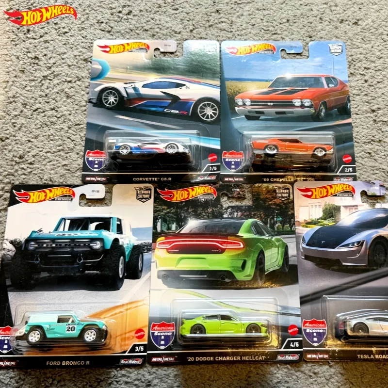 

Hot Wheels Diecast Model Cars 1/64 Scale Collectible Diecast Vehicle Car Culture American Scene Series 2022 Real Riders Premium