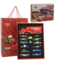 Disney Pixar Cars 3 Gift Set Lightning McQueen 1:55 Metal Diecast Car Model Mack Uncle Truck Boy Christmas Birthday Gift Toy Kid