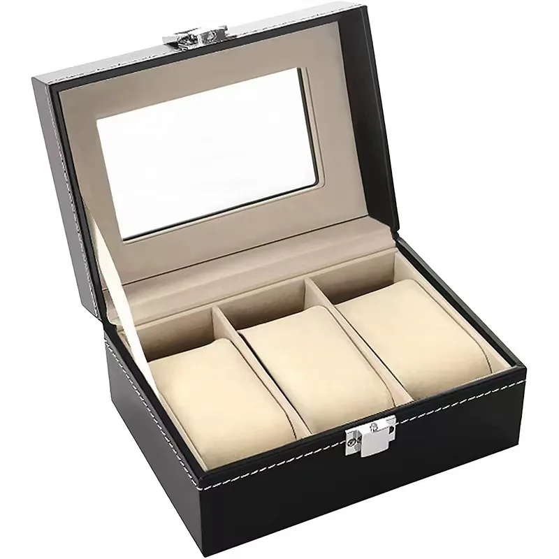 2/3/4/5/6/10/12 Girds Watch Organizer Boxes Watch Case Removable Watch Pillows, Watch Box Organizer, Gift for Loved Ones