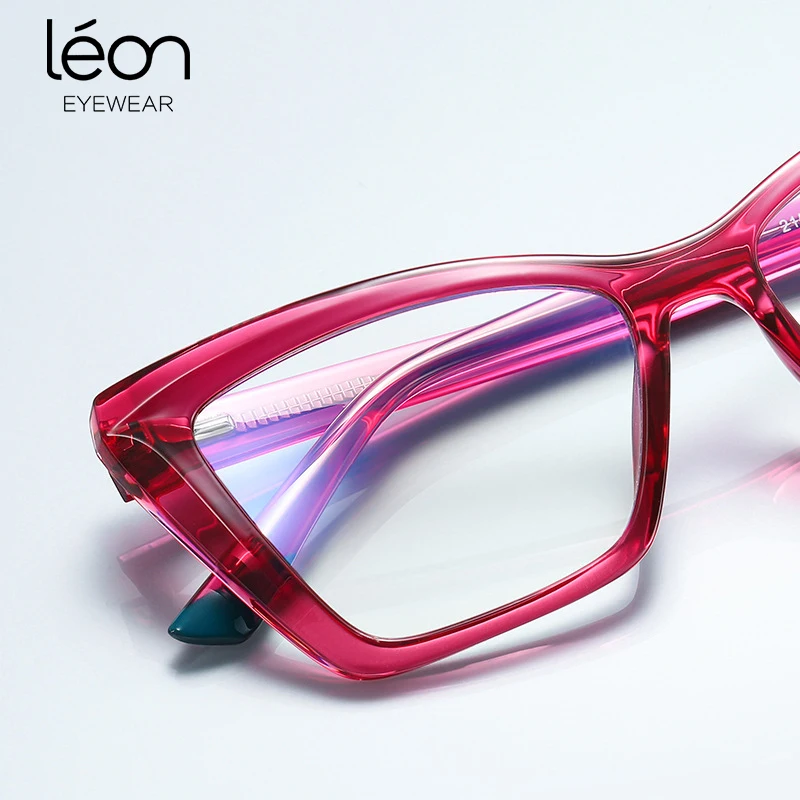 TR90 3D текстурированное женское стекло «кошачий глаз» по рецепту, оптическая модель с изменением цвета, может использоваться для близорукости и farsightedness