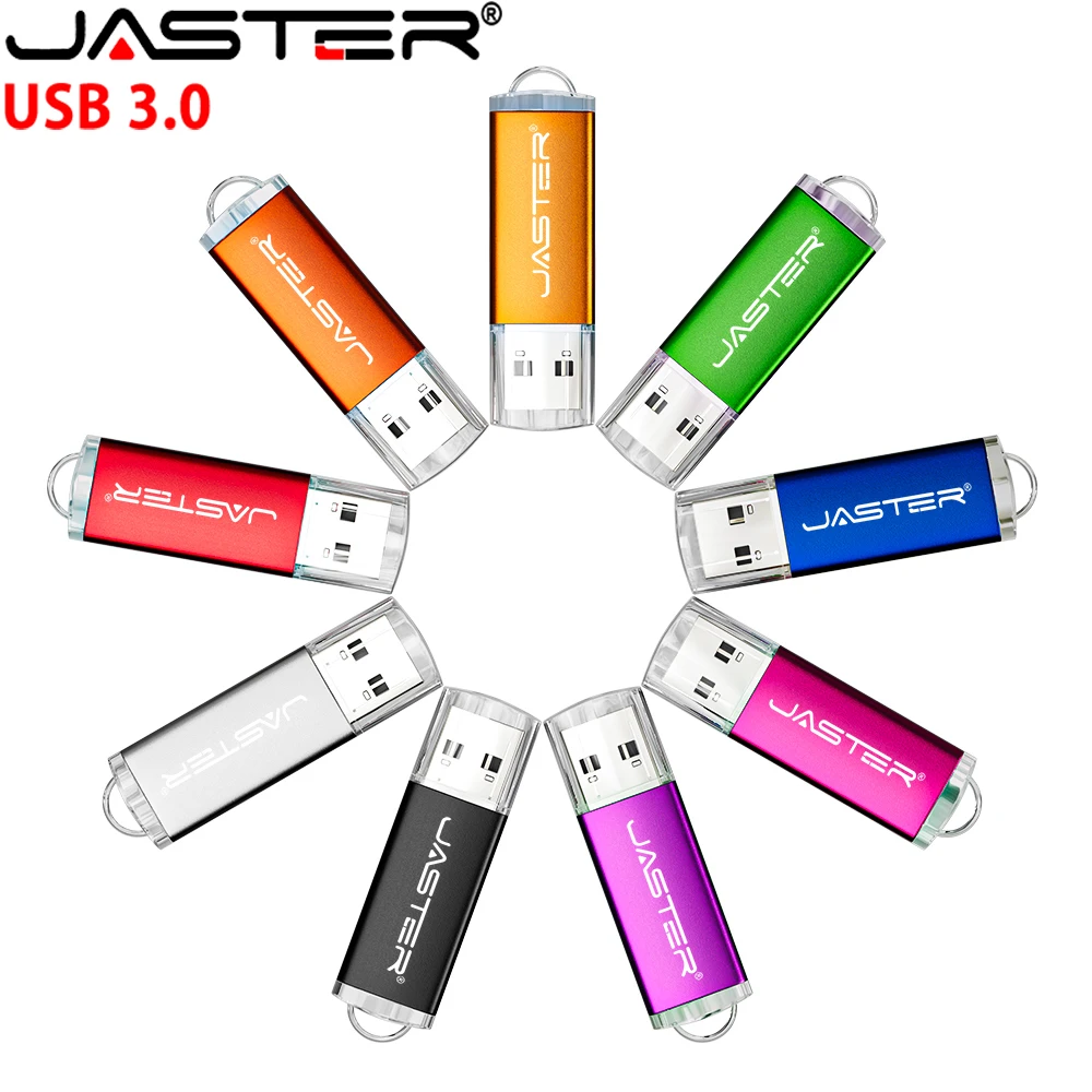 

JASTER USB3.0 Metal USB 3.0 Flash Drive 128GB Business Gift Pen Drive 64GB High Speed Memory Stick 32GB Colorful USB Memory 16GB