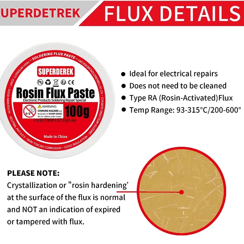 Soldering Paste Rosin Flux Lead-free Welding Flux Iron Repair Soldering Flux for Circuit Soldering Components Welding Tool