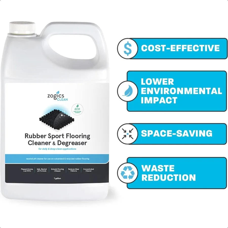 منظف الأرضيات المطاطية من Zogics ومنظف إزالة الشحوم المركزة ومزيل الشحوم شديد التحمل للأرضيات المطاطية والحصائر Biodegrada #5