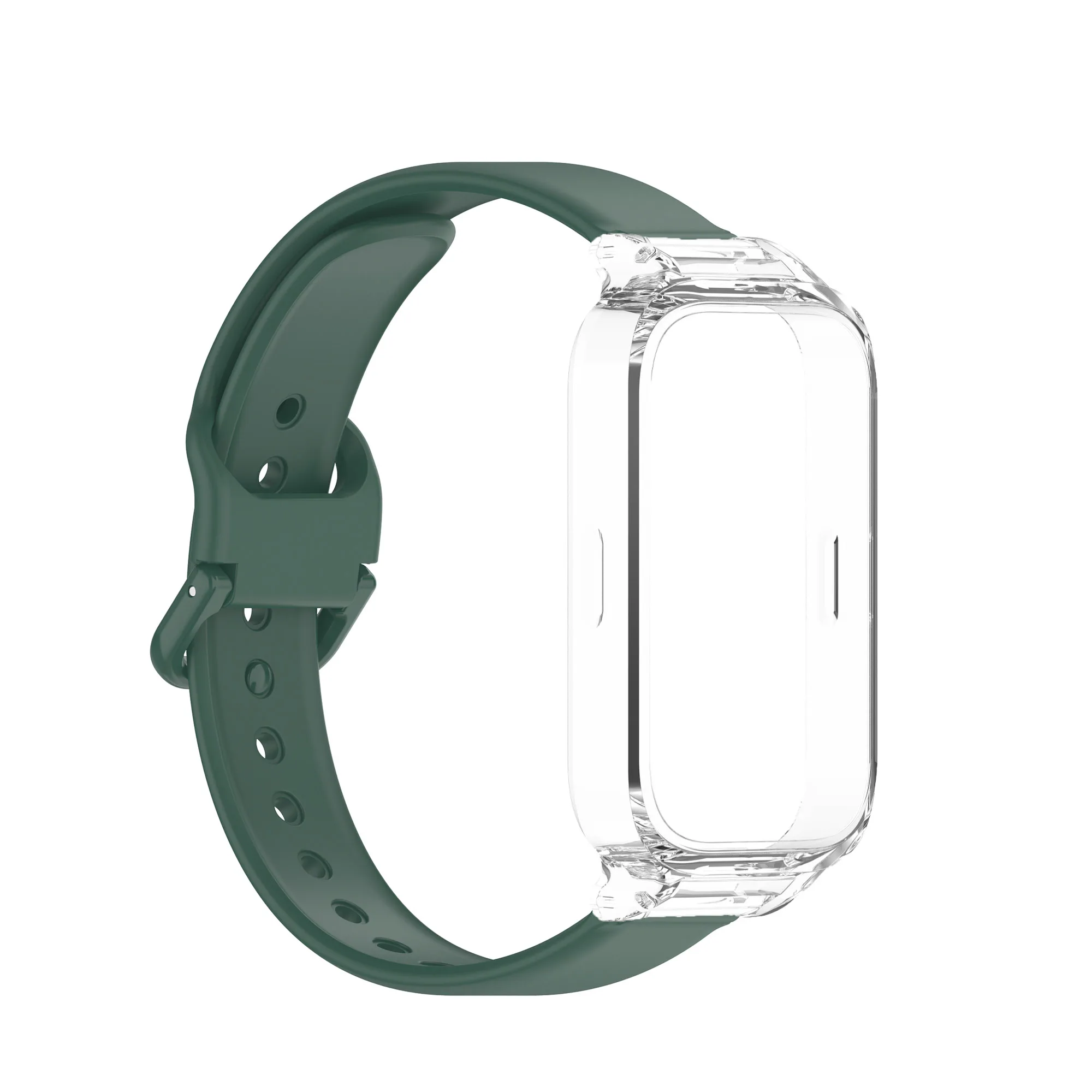 PC Case+Silicone Strap For Xiaomi Band 9 Active Sports Watch Straps Screen Protector Bracelet For Mi Band 9 Active Accessories