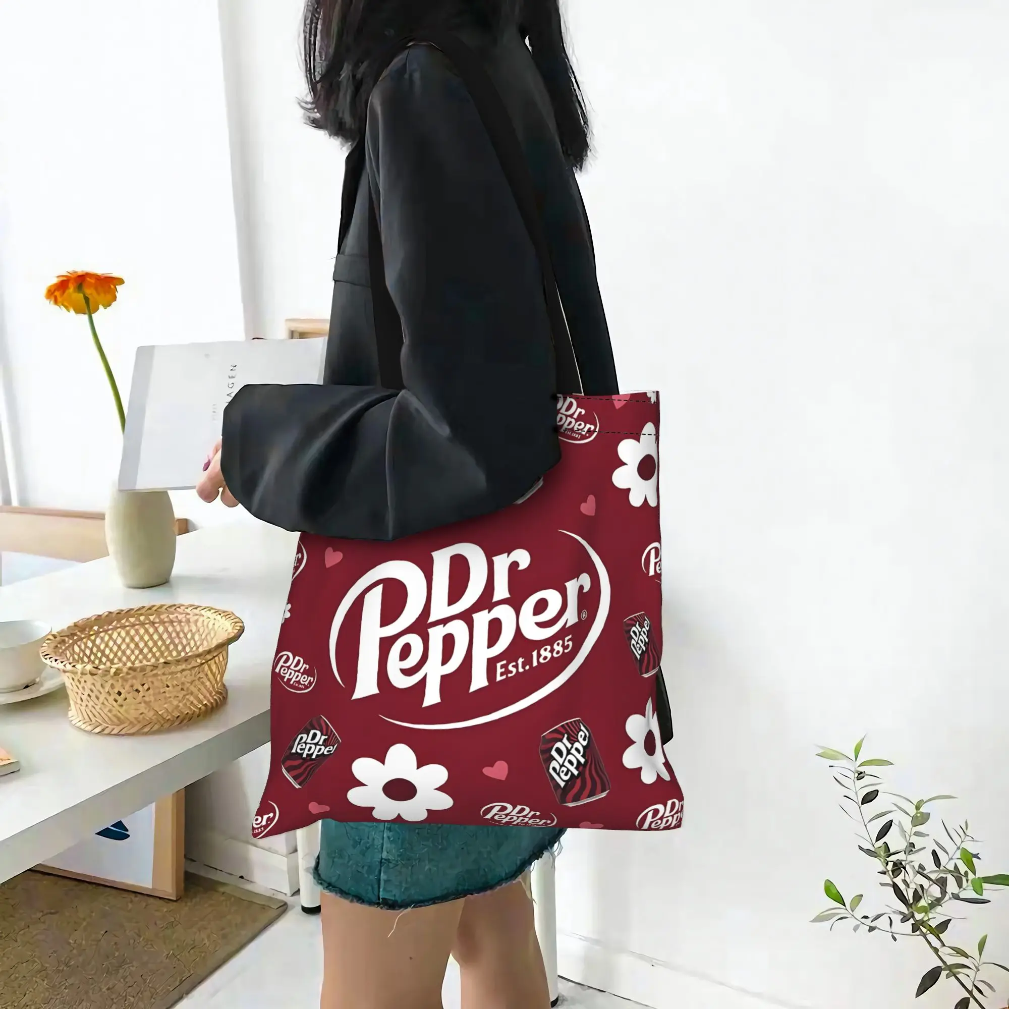 

2026 Shopping Bags first day of school Dr Canvas Canvas Tote Bag Women'S Shoulder Handbag