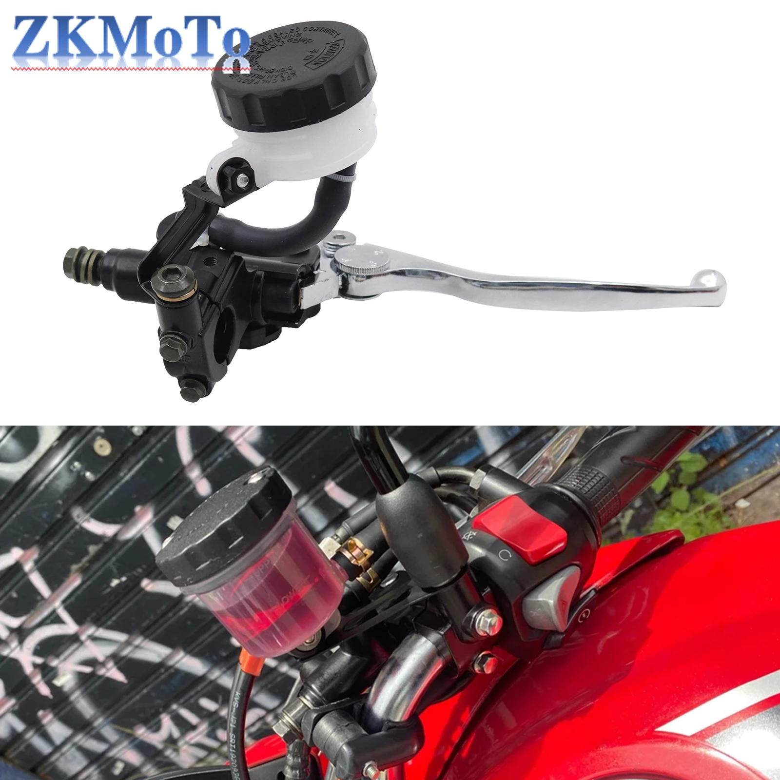 Front Brake Master Cylinder For KAWASAKI VERSYS 650 X300 Z250 Z300 Z650 Z750 NINJA 400 ZX4R ZX25R Motorcycle Oil Fluid Reservoir