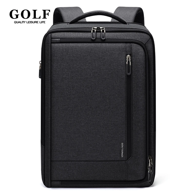 GOLF Business Laptop Backpack Slim Waterproof Men Back Pack Black Lightweight Notebook Bag 15 6 Inch With Compartment Shockproof