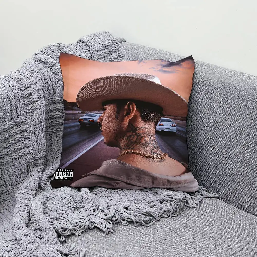 N-Natanael Cano 2026 Albums 30x30cm 45x45cm Pillow Case Decor Protective Covers Comfortable Soft For Sofa Living Room Home Offic