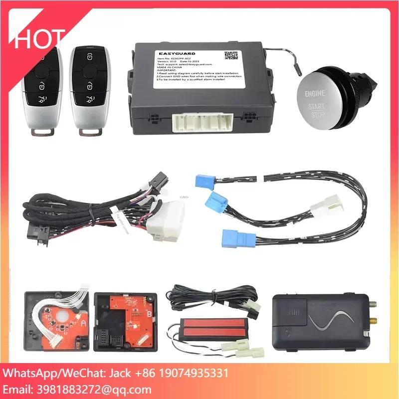 

EASYGUARD Plug Play Car Alarm Fit For 13-15 Benz GLK(X204/13-14 E Class W212/13-14 E-Coupe W212/12-18 CLS X166/16-19 SLC R172