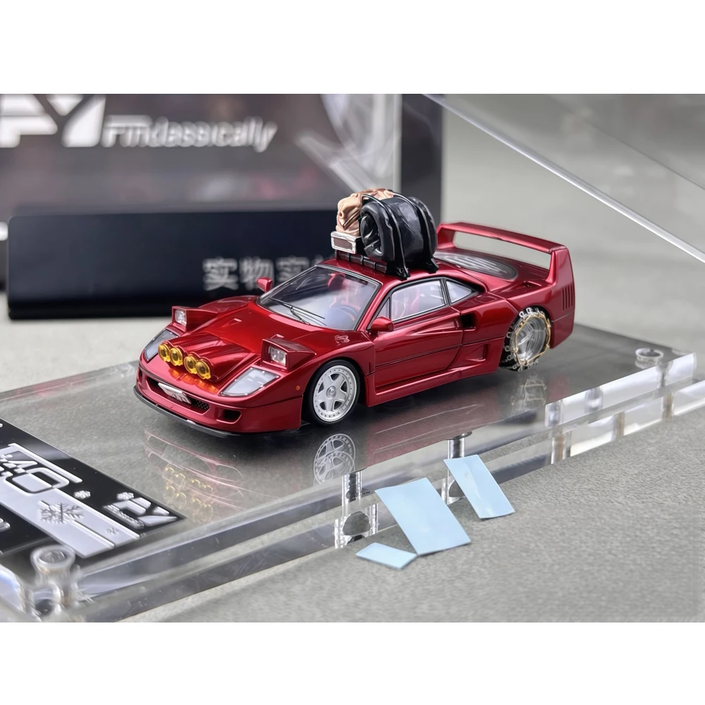 

Findclassically 1:64 Takeshi Kimra's F40 Snow Drifting литая под давлением модель автомобиля