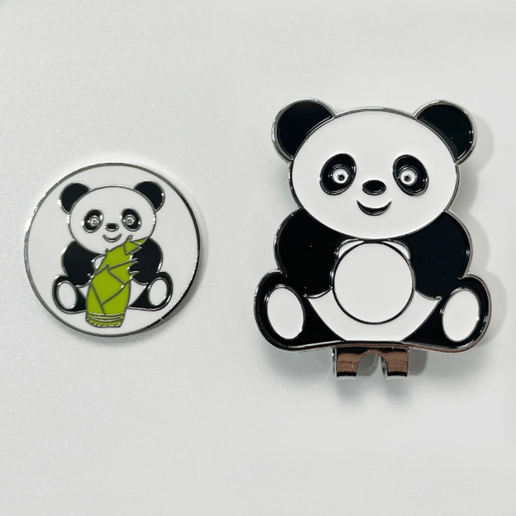 

Panda Golf Hat Clip Decorative Marker Adornment Decorations Clips Accessory Magnet