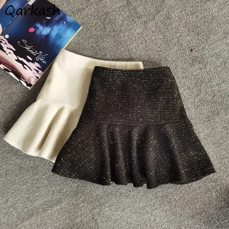 Skirts Women Mini Simple Elegant Mujer Stylish Ulzzang Trendy Newest Daily Popular Classic Tender Basic Cozy Harajuku Hot Sale