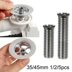 Mir d'évier de cuisine en acier inoxydable, filtre à déchets, connecteur à vis fileté, outils de cuisine, 35mm, 45mm, 1 pièce, 2 pièces, 5 pièces