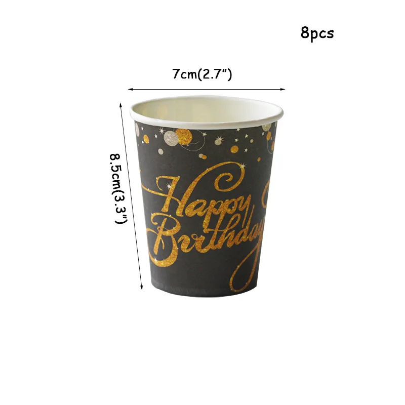 30 40 50 60 Birthday Party Adult Anniversary Decor Paper Cup Tablecloth 30th 40th 50th 60th Happy Birthday Party Decorations