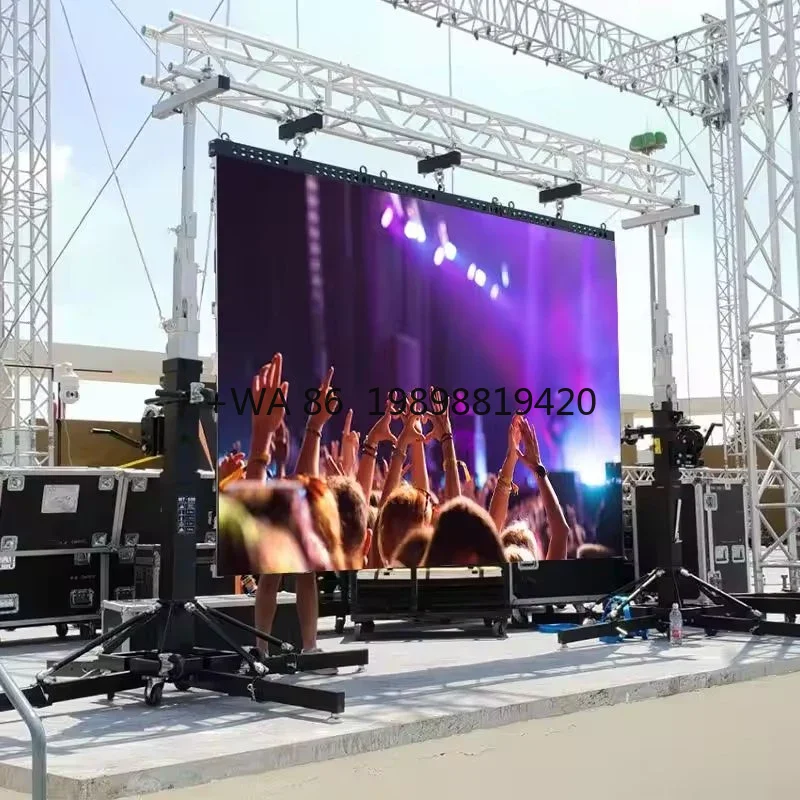 Customizable Waterproof Outdoor Big Size High Resolution P8 P10 mm Hanging Rental Concert Stage Background Wedding