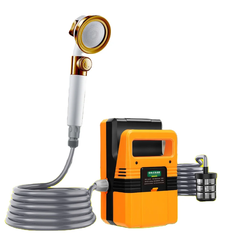 

Portable Camping Shower Outdoor Camp Electric Shower for Outdoor Showering Car Washing Pet Bathing