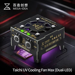 Qianli MEGA-IDEA 3W Turbo Cooling Curing Fan Motherboard Chip Repair Fast Heat Dissipation UV Curing Smoke Exhaust Cooler Fan