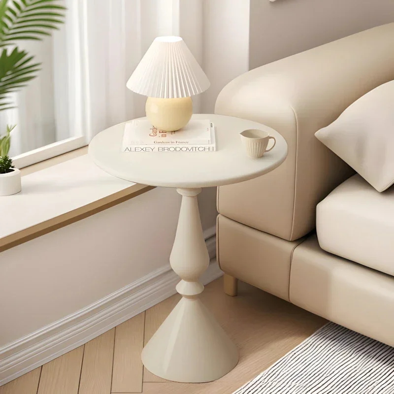 

Living Room Sofa Side Small Tea Table Small Apartment Movable Mini Coffee Round Table