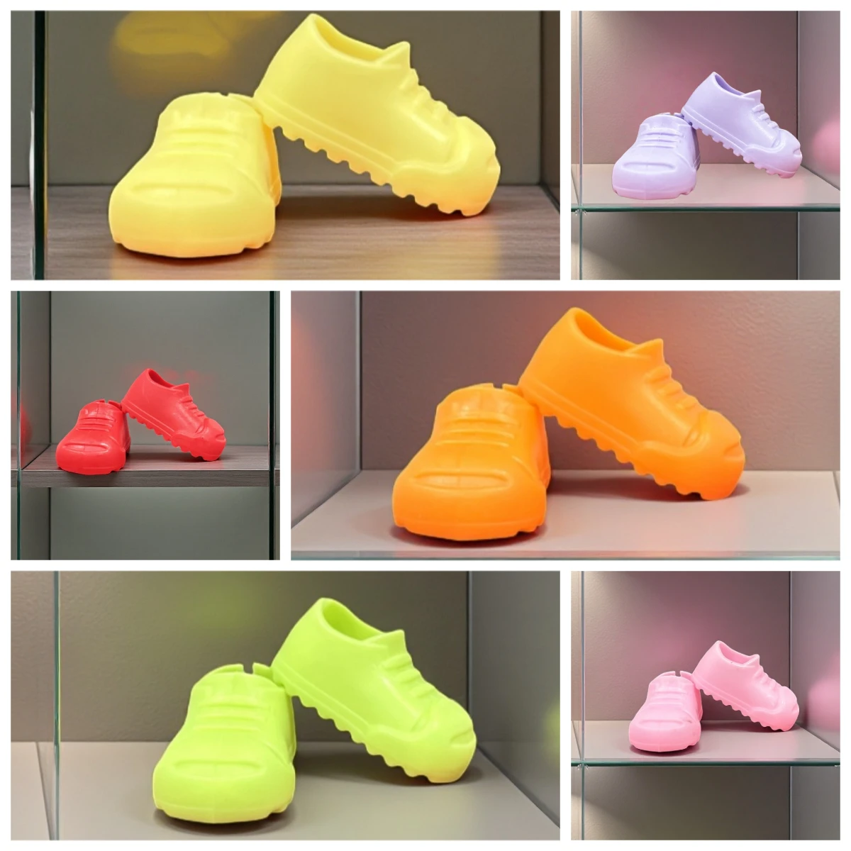 ل 15/17 سنتيمتر Labubu دمية أحذية ملونة صغيرة الأحذية معكرون أحذية رياضية Labubu 3.0 دمى اللعب DIY استبدال اكسسوارات الديكور