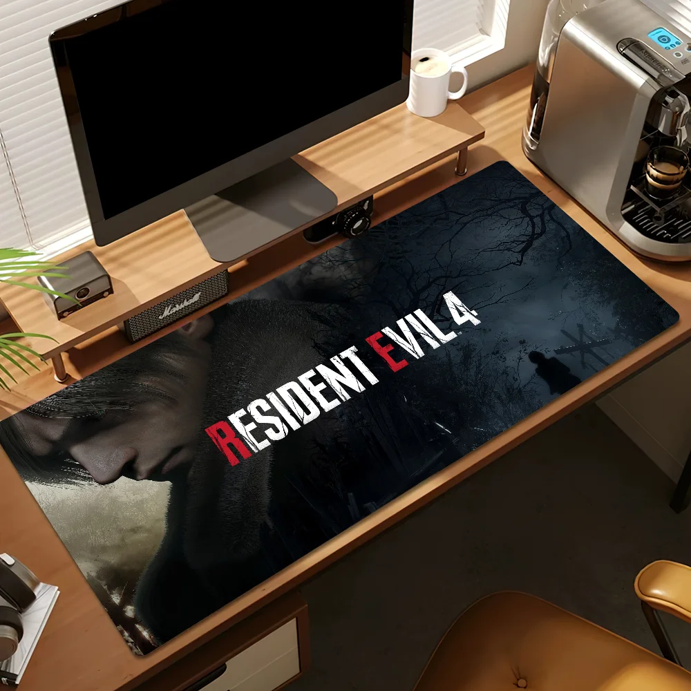 لعبة E-Evils كول R-Resident 4 للوحة المفاتيح مكتب كبير ماوس حصيرة الوسادة لعبة كمبيوتر كبيرة المضادة للانزلاق المطاط PC الفئران