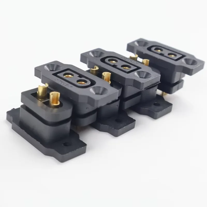 6/12PCS XT60E-F Female Plug Connector XT60 Socket Plugs Panel Mount Fixed With Screws For RC FPV Lipo Battery RC Quadcopter