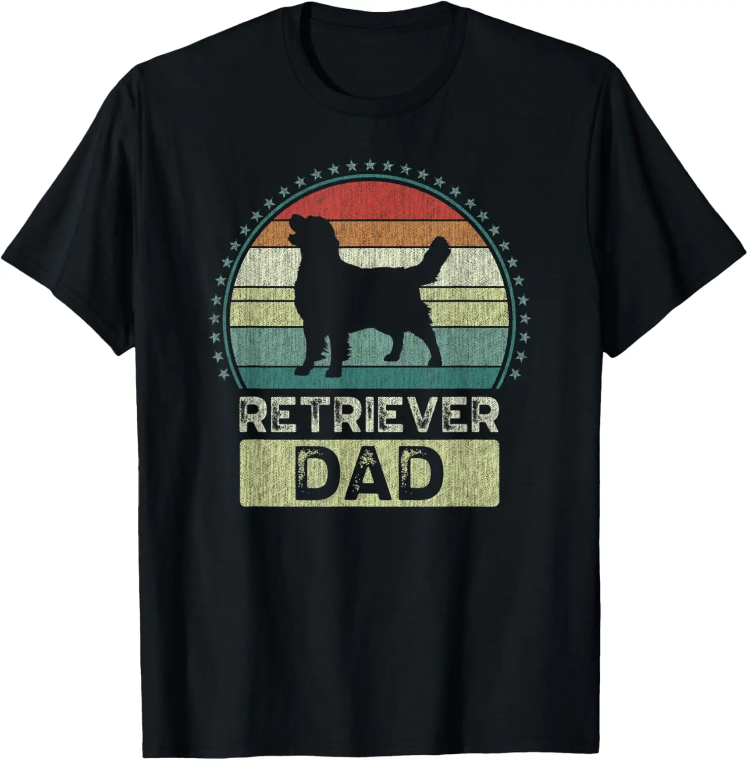 Mens Retriever Dad, Father's Day, Golden Retriever Daddy T-Shirt