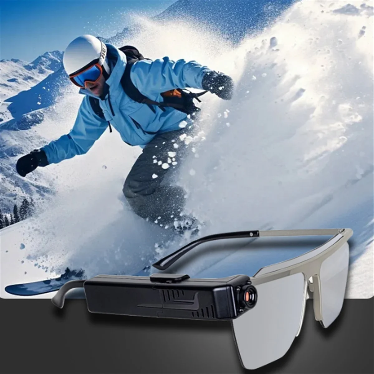 نظارات CCDD كاميرا لاسلكية صغيرة يمكن ارتداؤها مع مسجل الرؤية الأولى والتي يمكن توصيلها بالهاتف المحمول للتشغيل