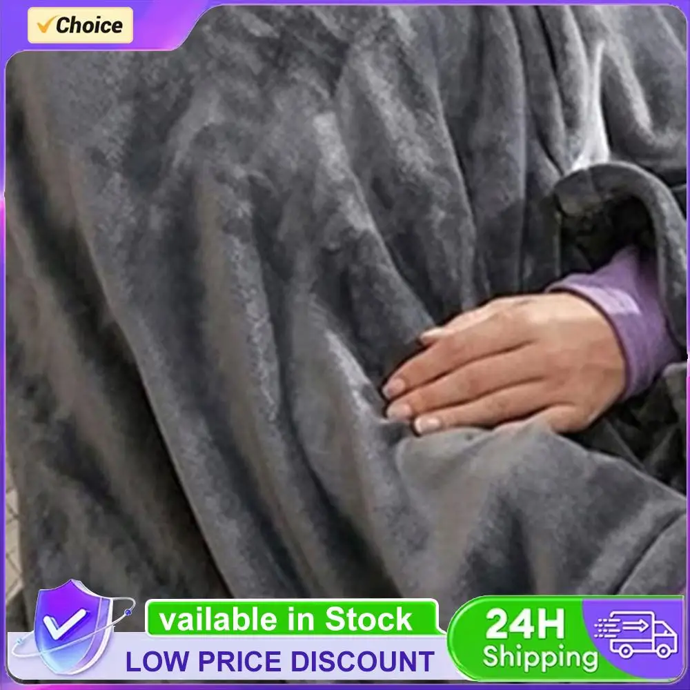 

USB-одеяло с подогревом, 3 уровня нагрева, флисовое одеяло с подогревом, носимое одеяло из кораллового флиса для дома и офиса