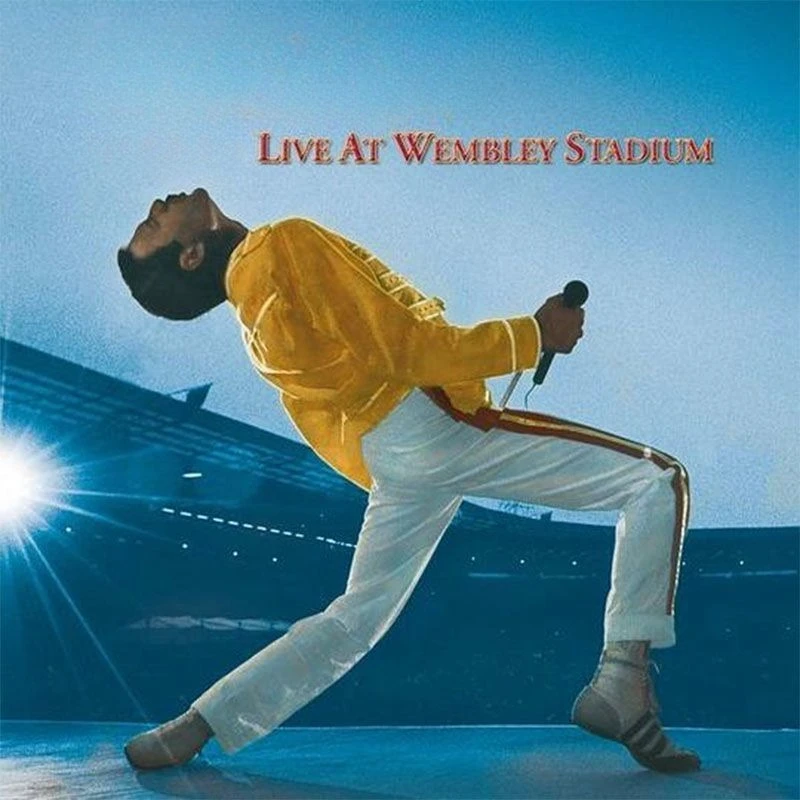 CD Live At Wembley, audio de música rock, solo disco de CD sin letra ni portada, para fanáticos de Queen Rock, reproducción de alta calidad