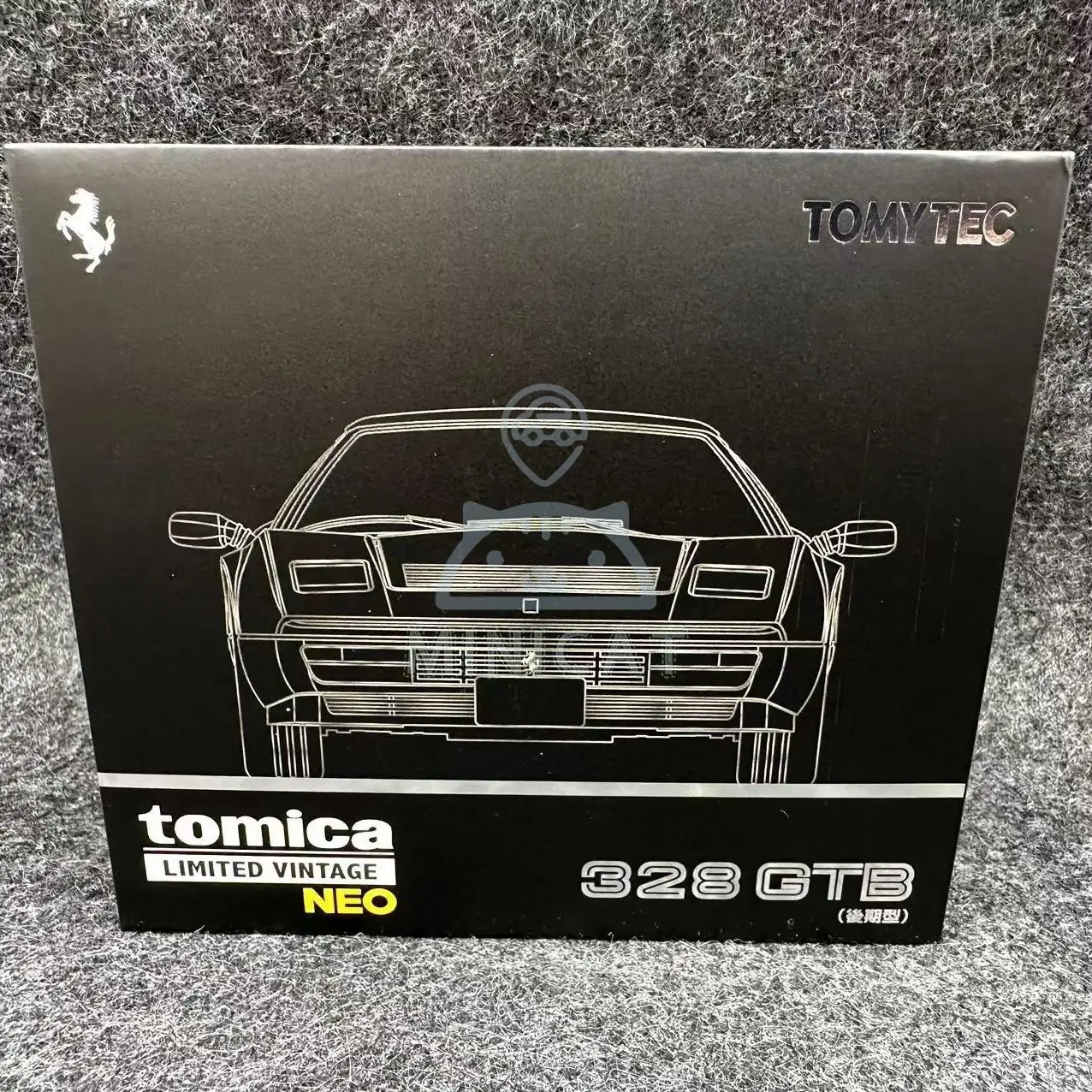 TAKARA TOMY TOMICA TLV LV-Ferrari Ferrari 328 GTB Black alloy compression shaft miniature model, adult decoration, birthday gift