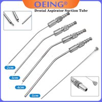 Dental Aspirator Suction Tube Medical Surgery Stainless Steel Tube Implant Tool 2/3/4/5mm Implant Surgical Tool for Dental Clin