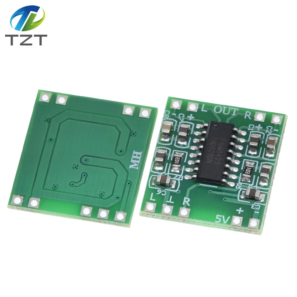 TZT PAM8403 MINI Digital Amplifier Board 2 * 3W Class D Digital DC 2.5V To 5V Power bluetooth speaker module with Potentionmeter