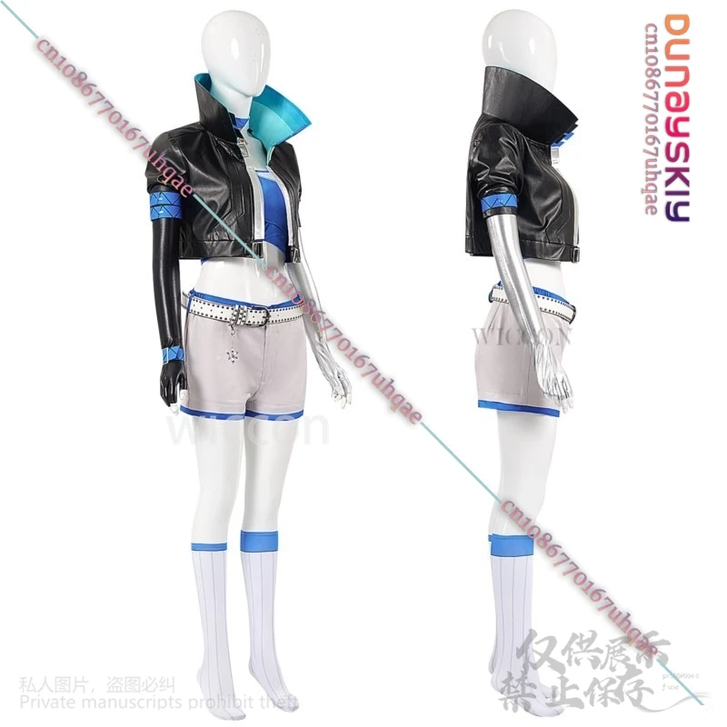 Luna Snow Cosplay Rivals Wig Costume Coat Pants Strapless Sexy For Girls Women Adult Role-play Christmas Party Suit Customized