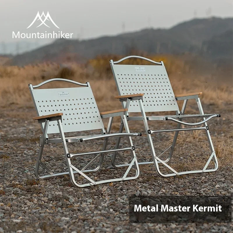 

Mountainhiker Aluminum Alloy Folding Camping Chair Lightweight Portable Outdoor Furniture for Hiking Backpacking Travel