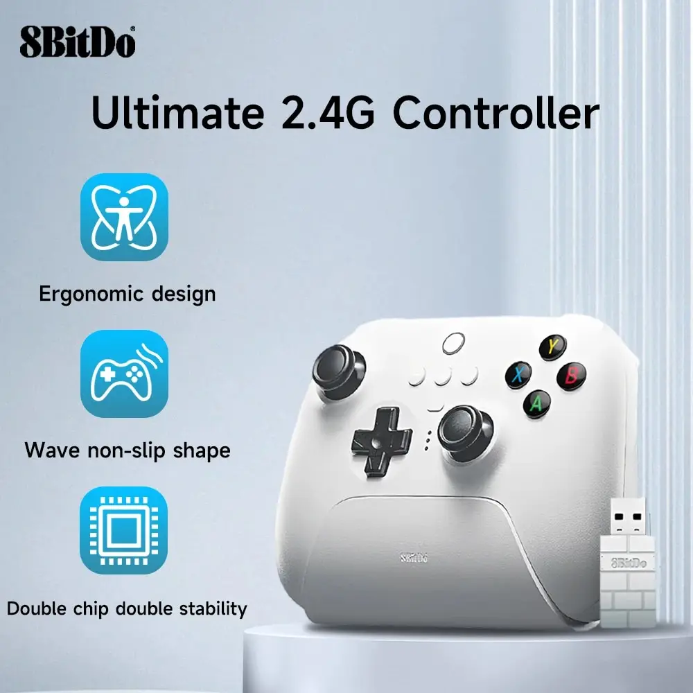 8bitdo ultimate 2,4g Wireless Controller Alpen Joystick Switch Controller für PC Steam Deck und iPhone Android TV