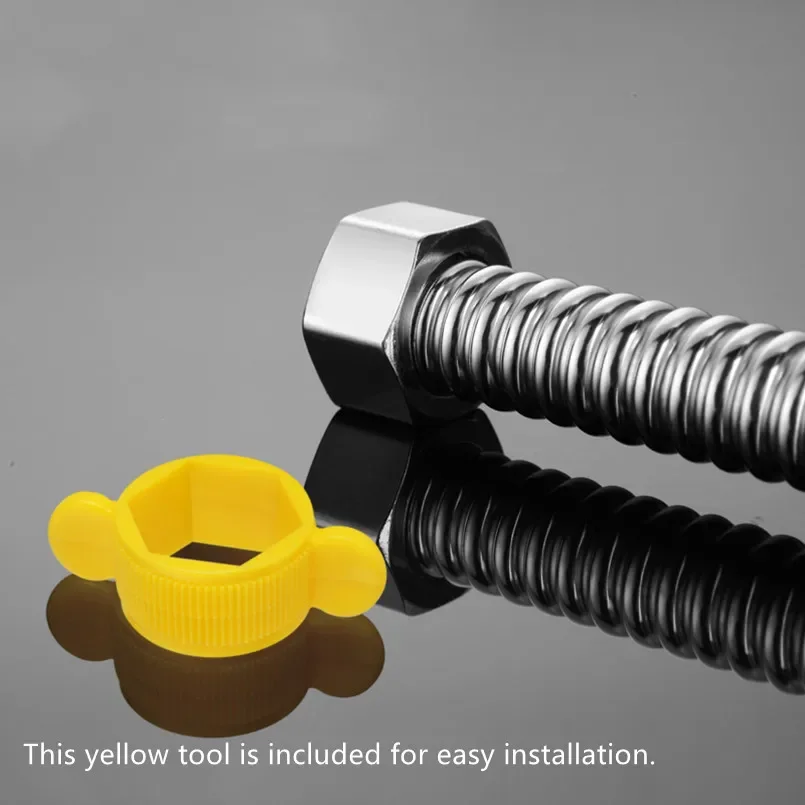 1/2 "Bsp 304 Rvs Ribbelbuis Badkamer Wc Boiler Slang Connector